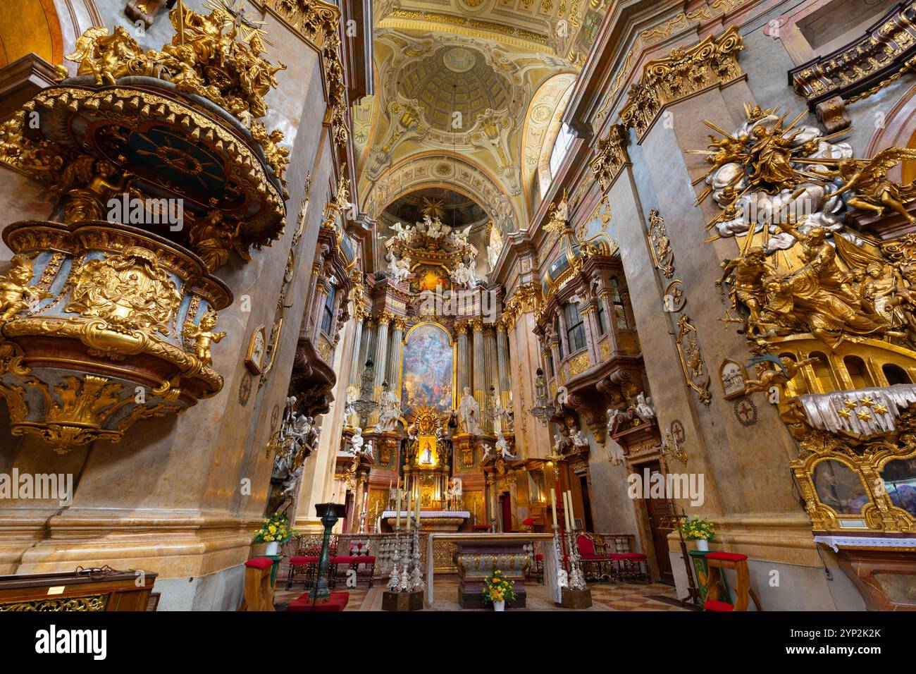 Peterskirche, Wien, Österreich, Europa Stockfoto