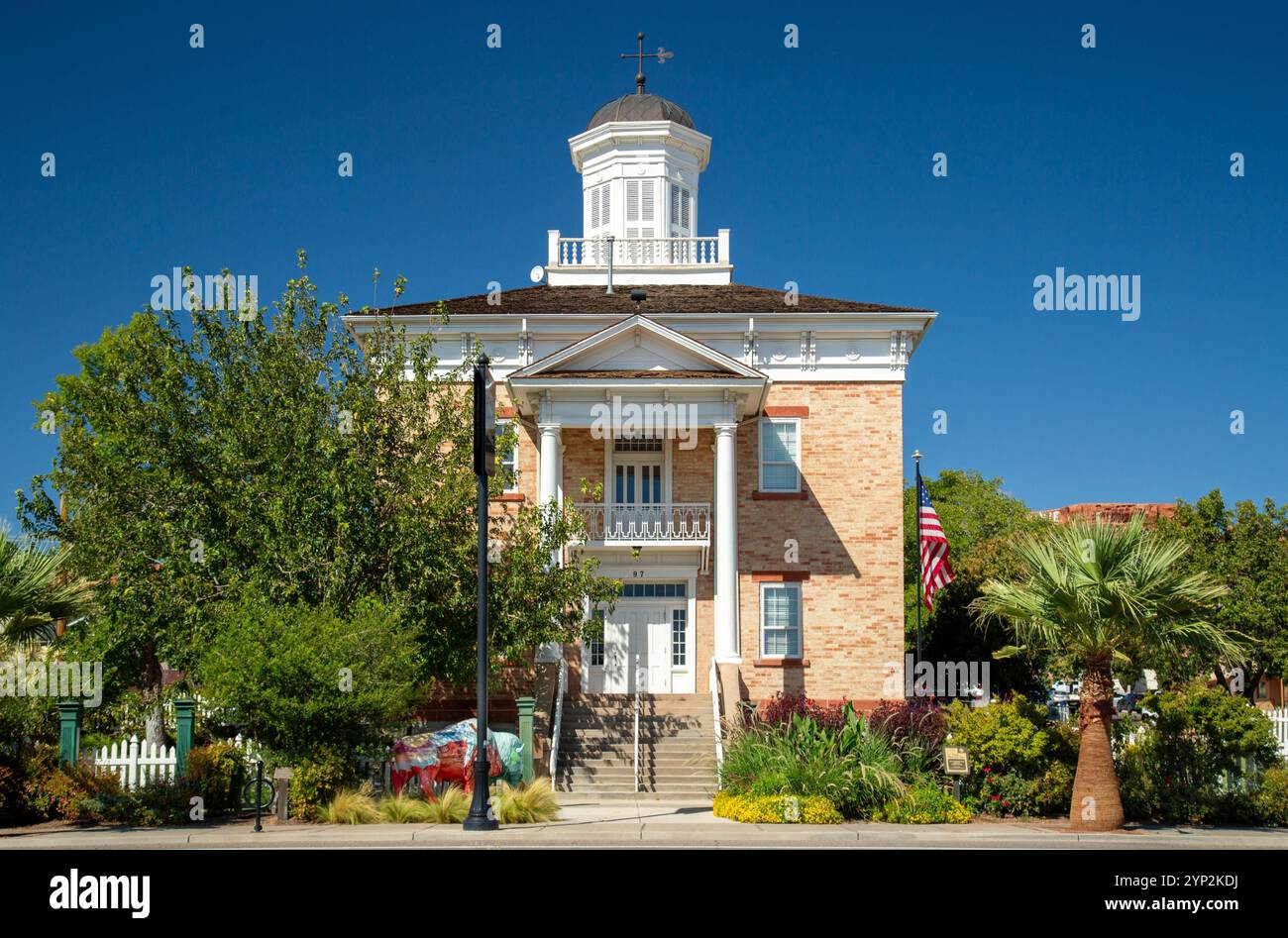 Das St. George Pioneer Courthouse, das älteste öffentliche Gebäude im Washington County Stockfoto