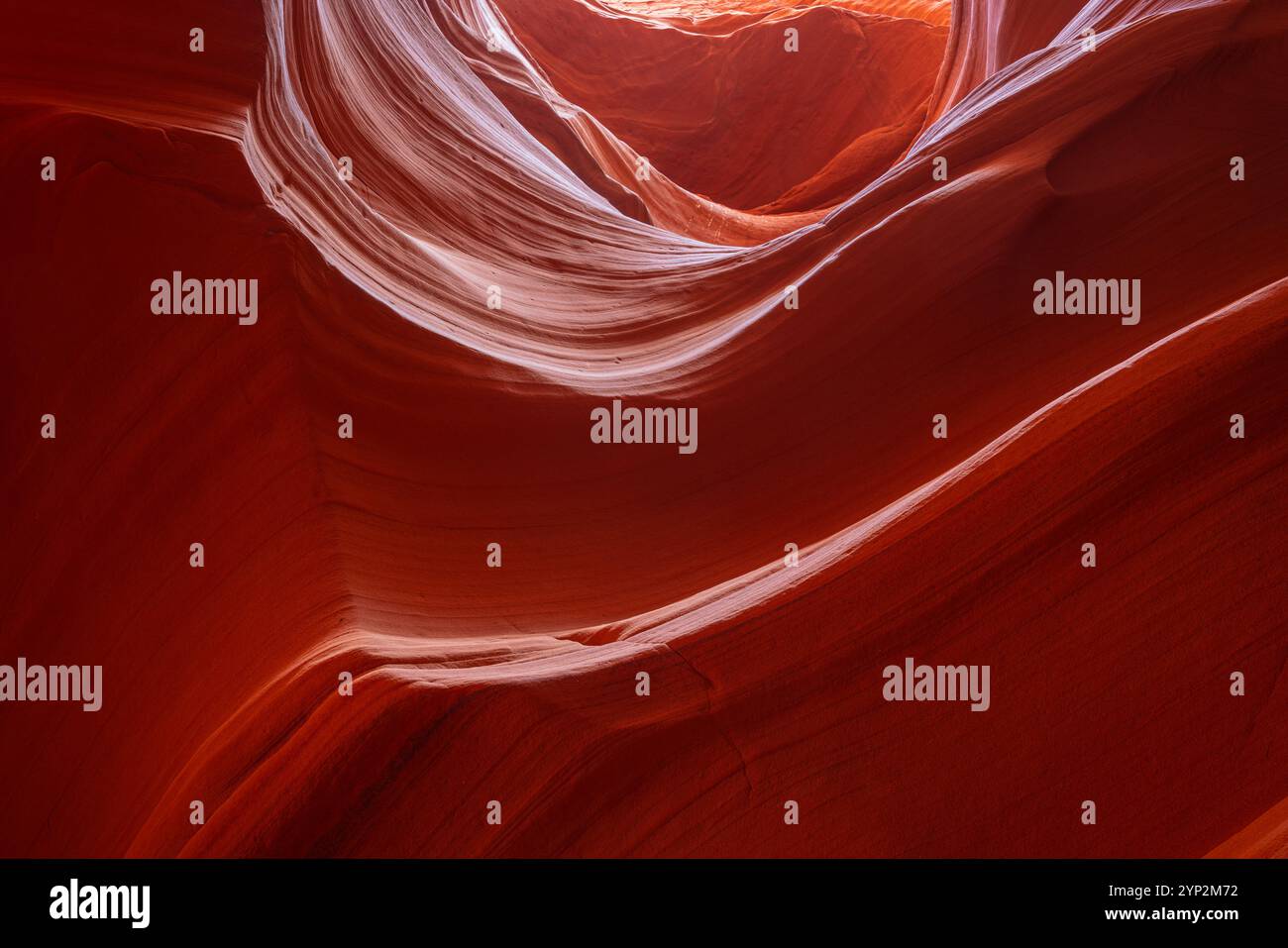 Abstrakte Details der orangen Slot Canyon Wand, Antelope Canyon X, Page, Arizona, Vereinigte Staaten von Amerika, Nordamerika Stockfoto