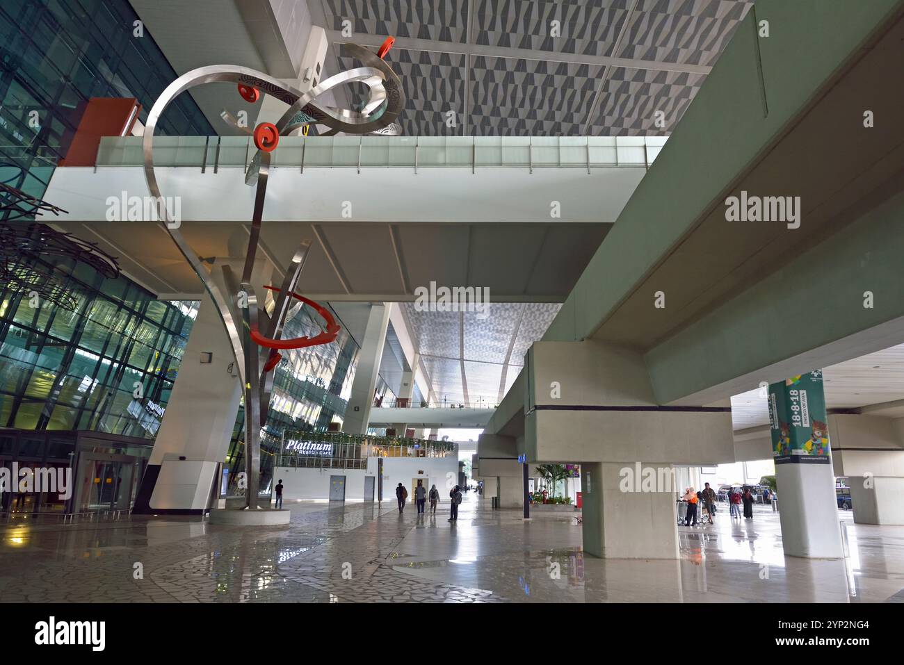 Soekarno-Hatta International Airport Terminal, Jakarta, Java Island, Indonesien, Südostasien, Asien, Asien Stockfoto