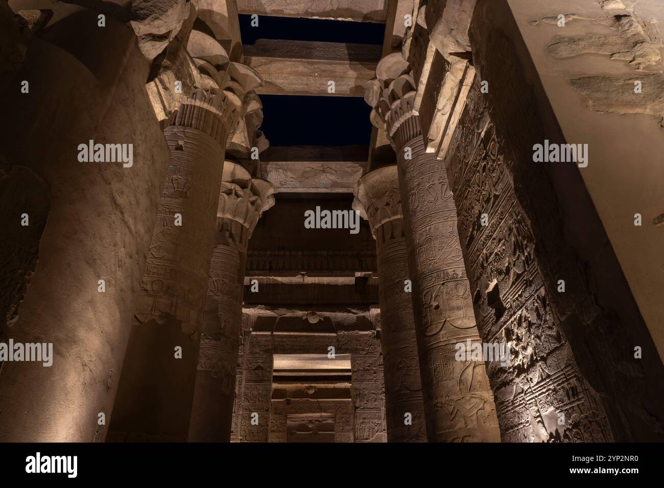 Tempel von Kom Ombo, Ägypten, Nordafrika, Afrika Stockfoto