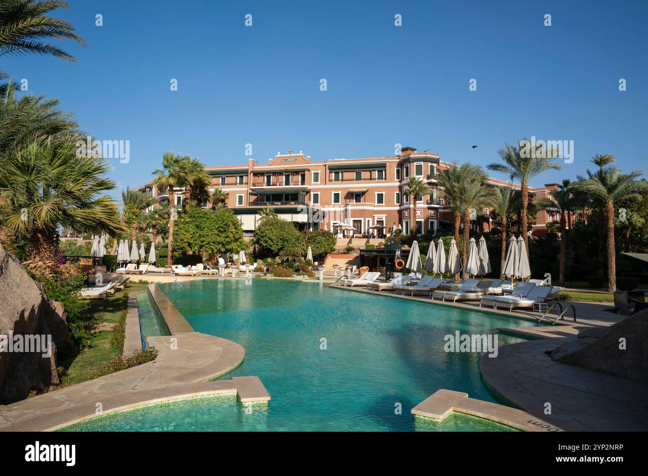 Old Cataract Hotel, Assuan, Ägypten, Nordafrika, Afrika Stockfoto