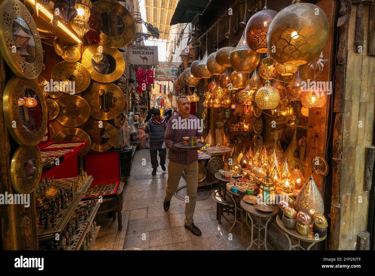 Khan Al-Khalili Markt, Kairo, Ägypten, Nordafrika, Afrika Stockfoto