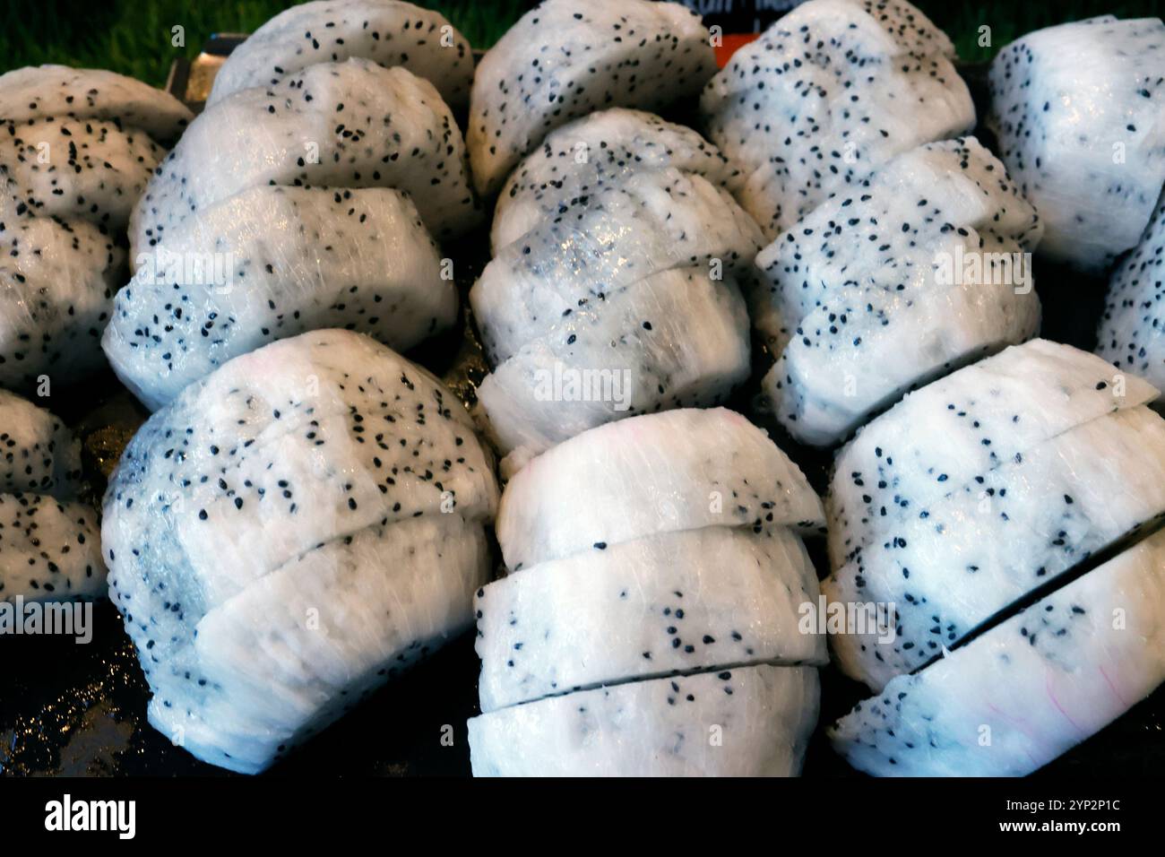 Frisches Obst in einem Restaurant Buffet, Dragon Fruit, Ho Chi Minh City, Vietnam, Indochina, Südostasien, Asien, Asien Stockfoto