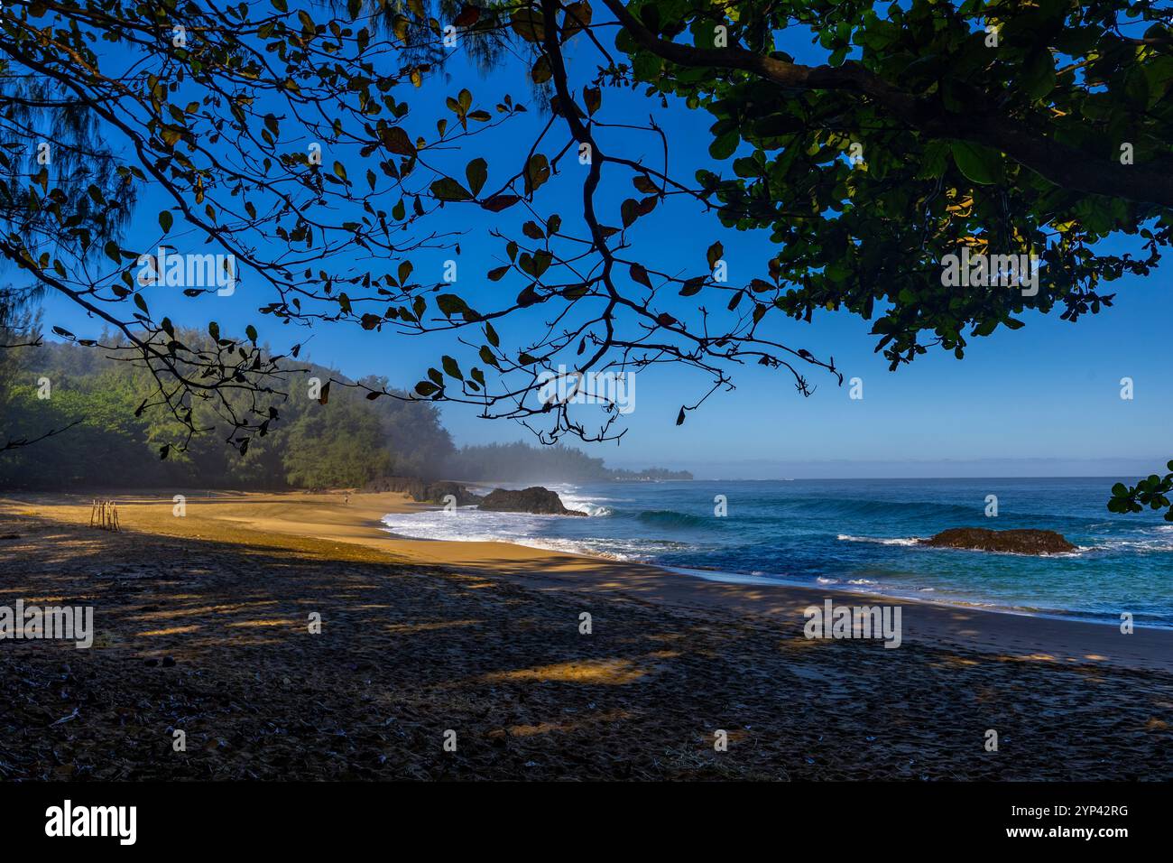 Lumahai Beach, Hanalei, Kauai, Hawaii Stockfoto