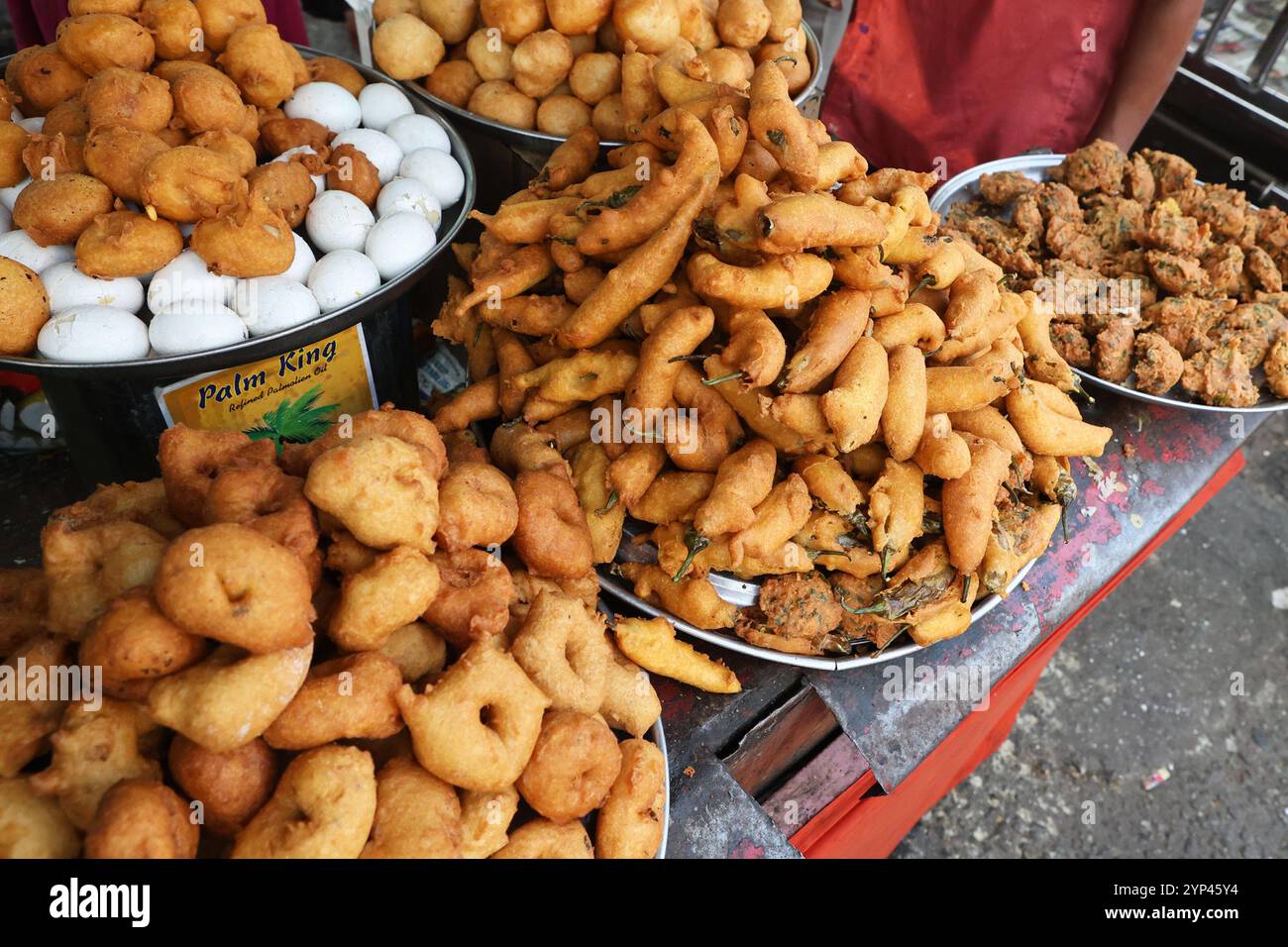 Südindisches Street Food in Secunderabad, Telegana, Indien Stockfoto