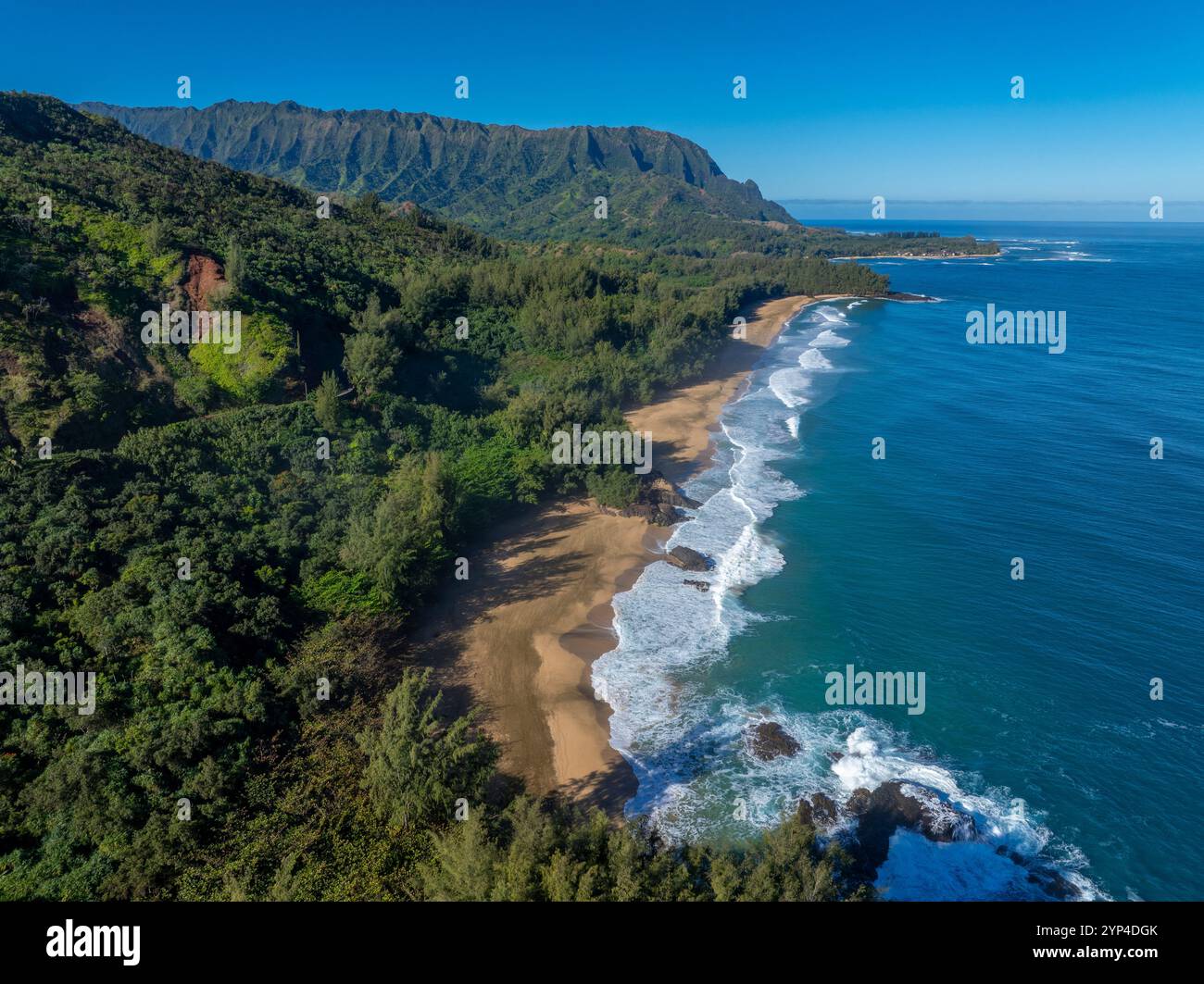 Lumahai Beach, Hanalei, Kauai, Hawaii Stockfoto