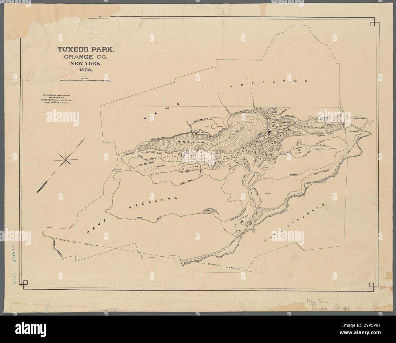 Tuxedo Park, Orange Co., New York, 1892 1892 von Washburn, Fred Stockfoto
