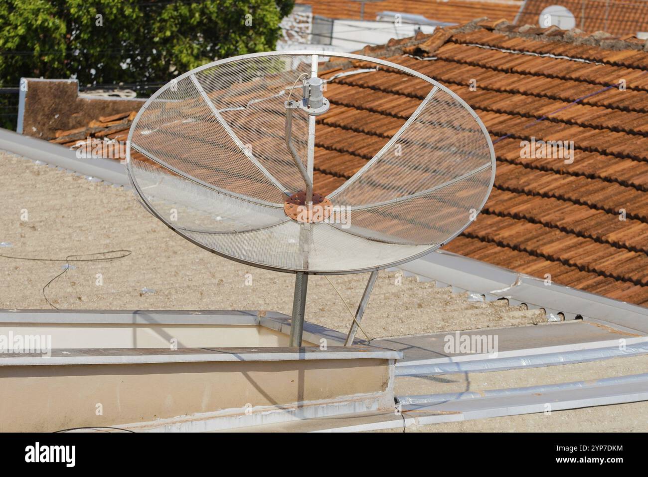 Die brasilianische Regierung nimmt das analoge Signal aus der Luft und implementiert das digitale Fernsehsignal Stockfoto