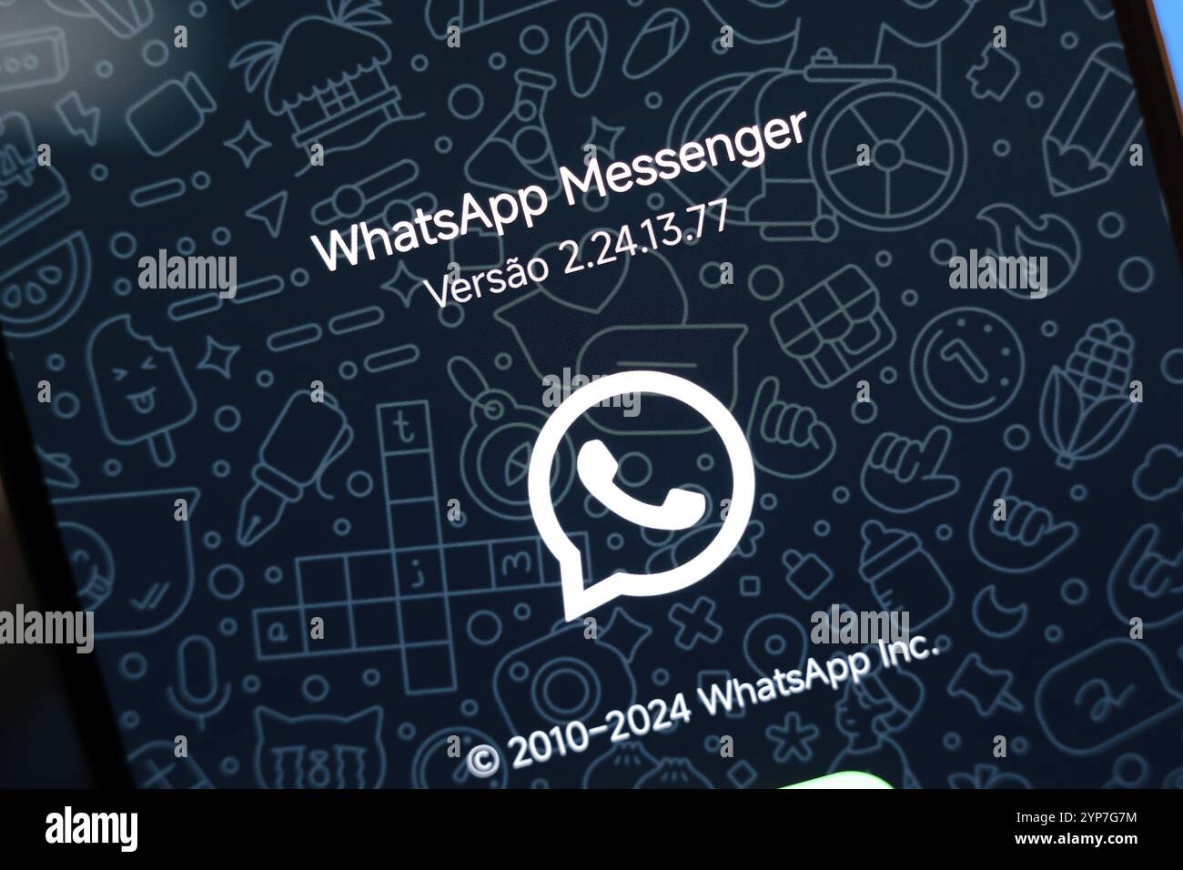 WhatsApp ist eine plattformübergreifende Instant Messaging- und Sprachanruf-Anwendung Stockfoto