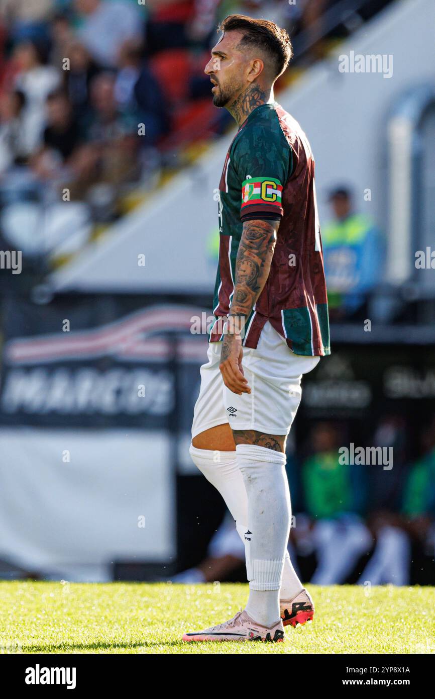 Amadora, Portugal. November 2024. Miguel Lopes (CF Estrela Amadora) wurde während des Liga-Portugal-Spiels zwischen CF Estrela Amadora und CD Nacional im Estadio Jose Gomes gesehen. Endpartitur; CF Estrela Amadora 2:0 CD Nacional (Foto: Maciej Rogowski/SOPA Images/SIPA USA) Credit: SIPA USA/Alamy Live News Stockfoto