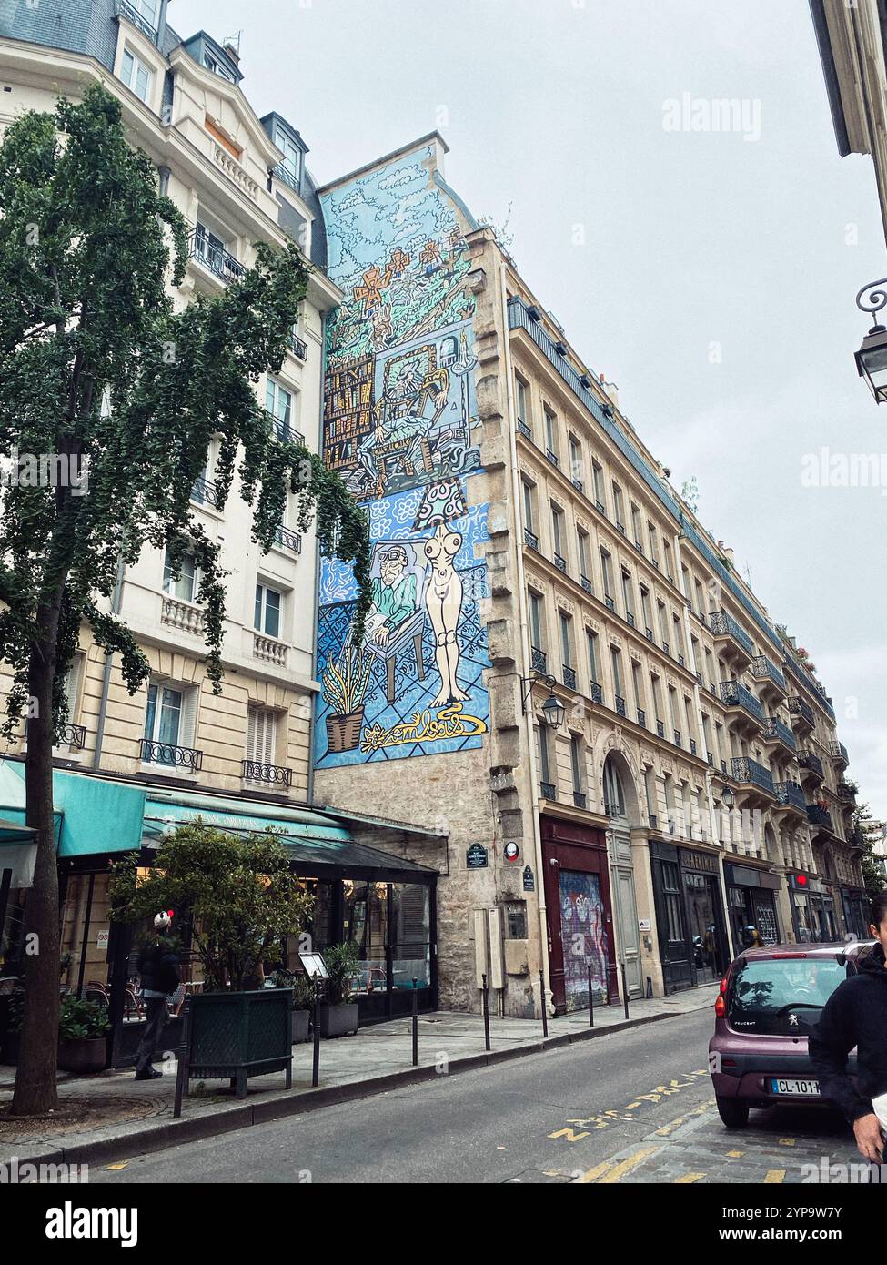 Romantisches Paris - Smartphone-aufgenommenes Stockfoto