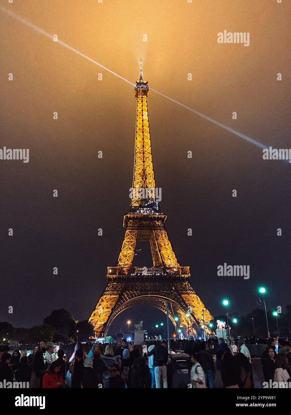 Romantisches Paris - Smartphone-aufgenommenes Stockfoto