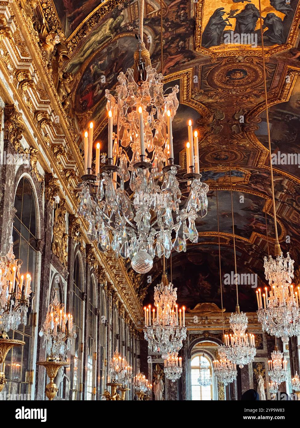 Romantisches Paris - Smartphone-aufgenommenes Stockfoto