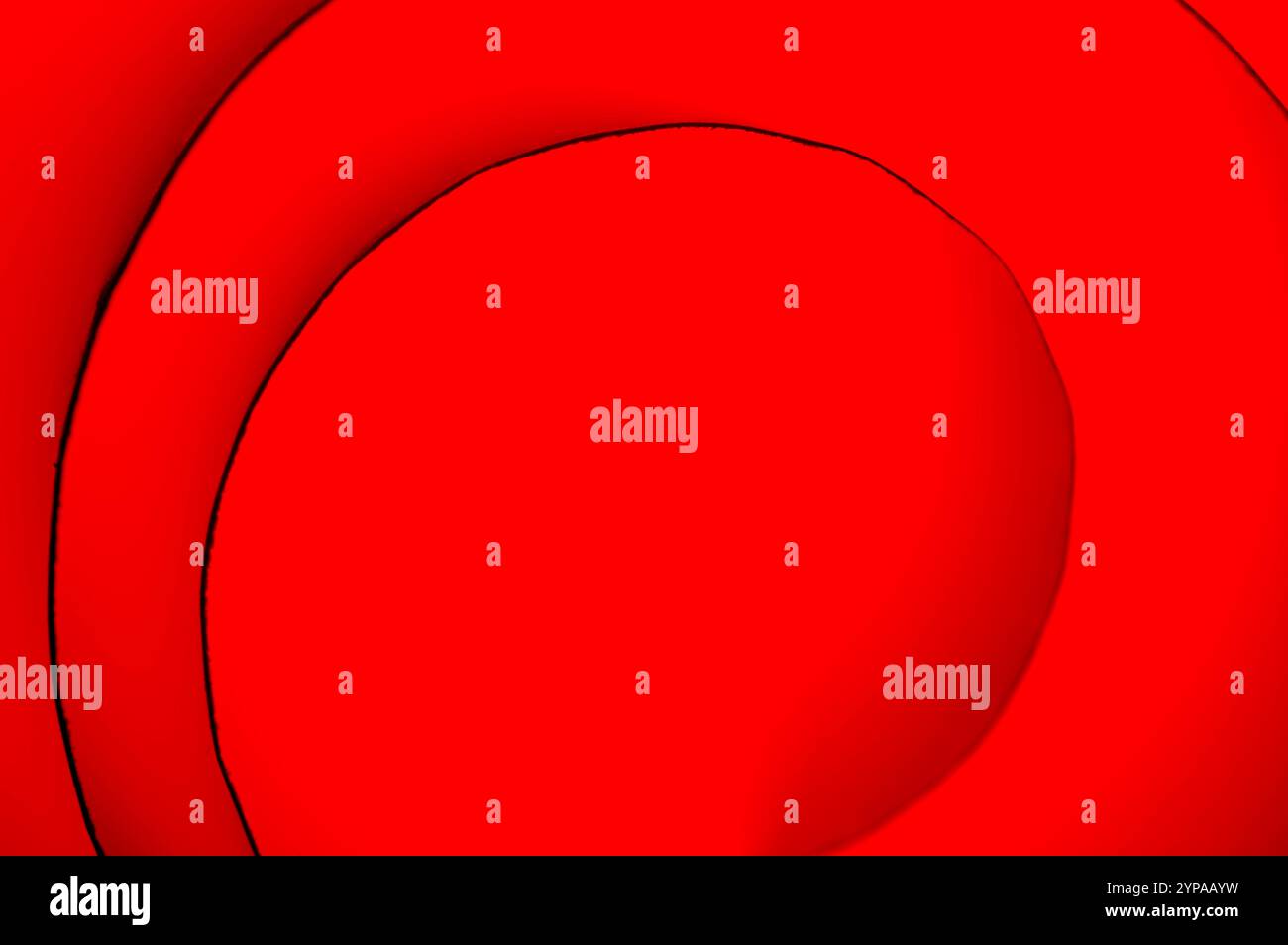 Abstrakte Spirallinien auf rotem Hintergrund Stockfoto