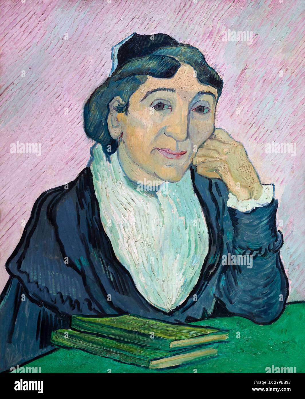 The Arlesienne, Madame Ginoux, Porträt von Madame Ginoux, L'Arlesienne, Vincent van Gogh, 1890, Galleria Nazionale d'Arte Moderna e Contemporanea, Rom Stockfoto