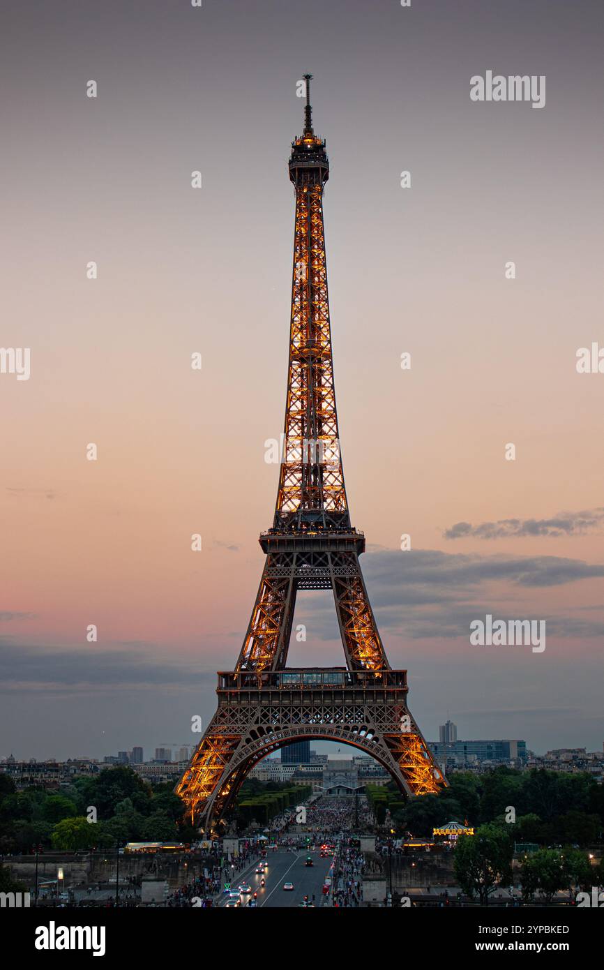 Eiffelturm in Paris Frankreich Stockfoto