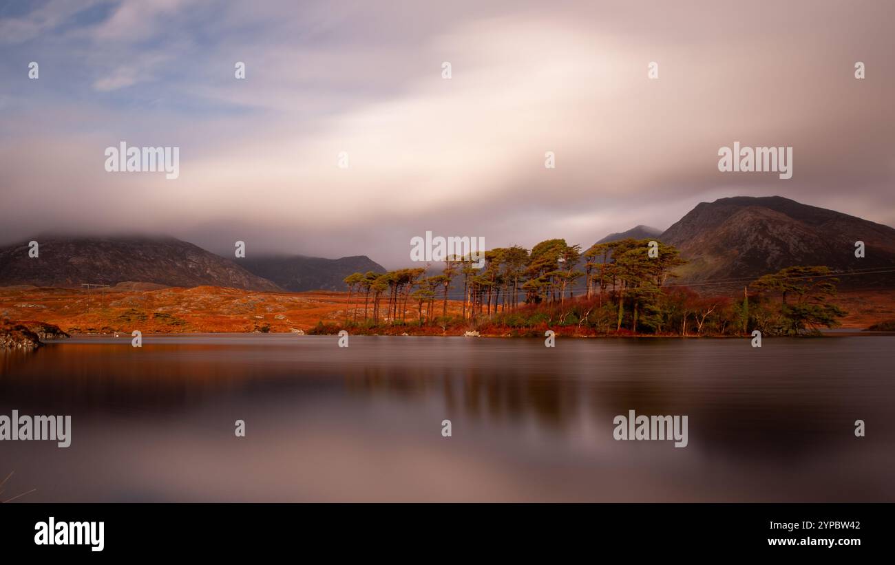 Island Derryclare lough County galway Stockfoto
