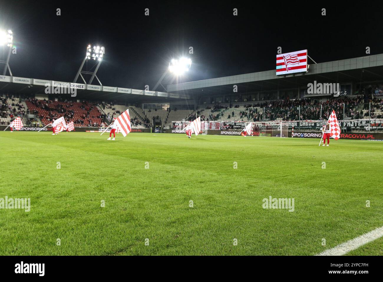 Krakau, Polen. November 2024. Fußball 2024 2025 PKO BP Ekstraklasa Cracovia vs Zaglebie Lubin op: CRACOVIA Credit: Konrad Swierad/Alamy Live News Stockfoto