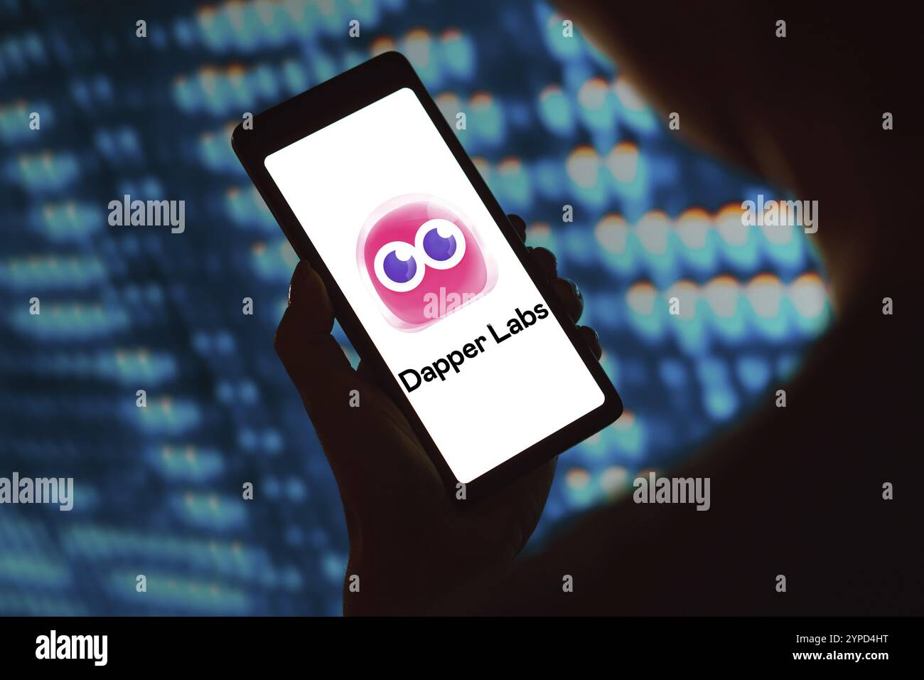 23. Februar 2024, Brasilien. In dieser Abbildung wird das Dapper Labs Logo auf einem Smartphone-Bildschirm angezeigt Stockfoto