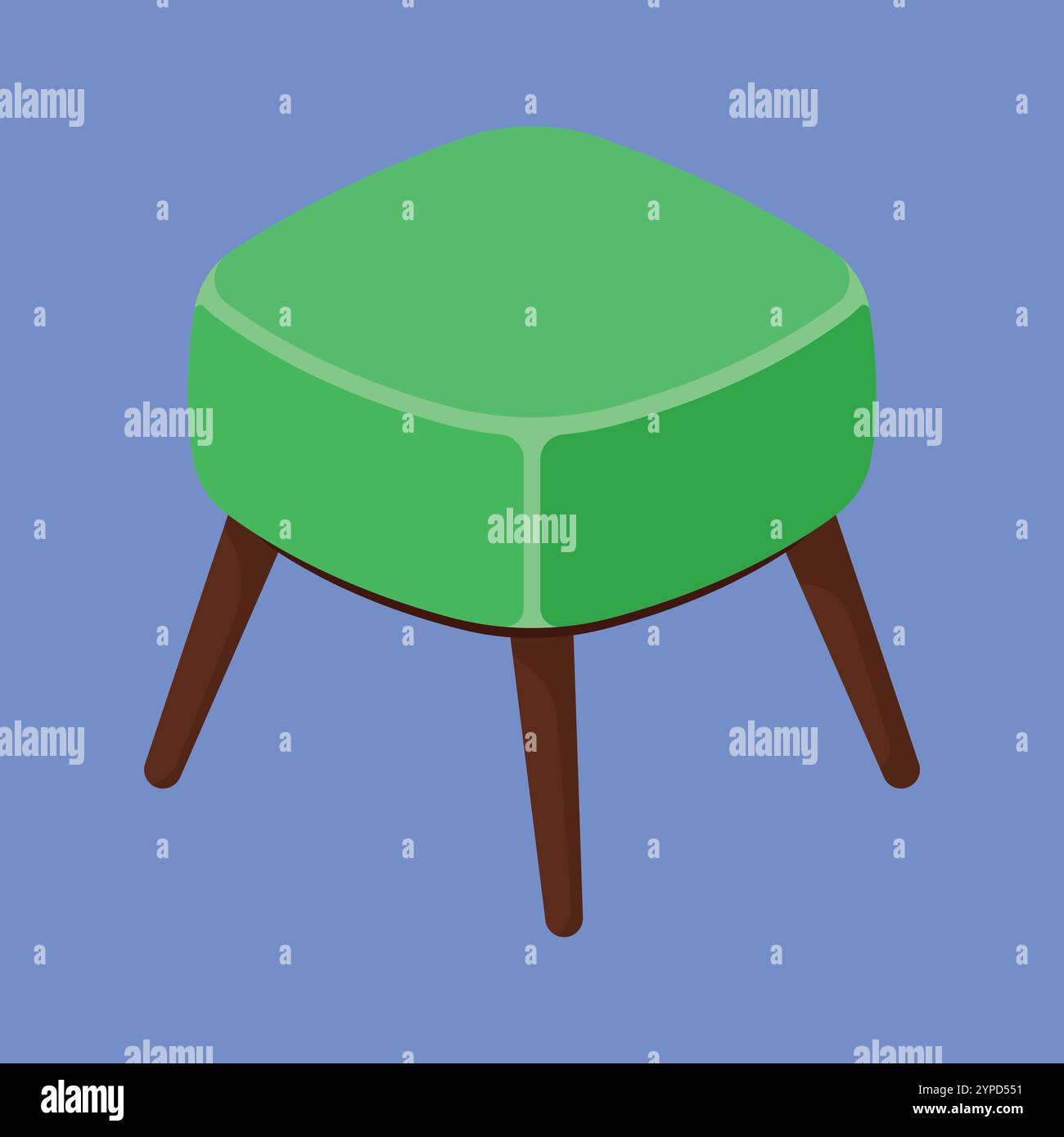 Illustration des bequemen Sofasuhls. Sofa-Symbol-Vektor. Bequeme Möbel. Stock Vektor