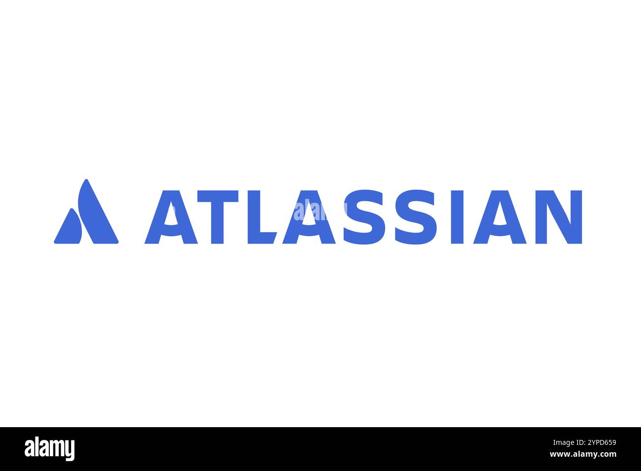 Das Logo von Atlassian, einem australischen Softwareunternehmen mit Hauptsitz in Sydney, Australien, Softwareentwicklung und Projektmanagement, bietet über 10 Stockfoto