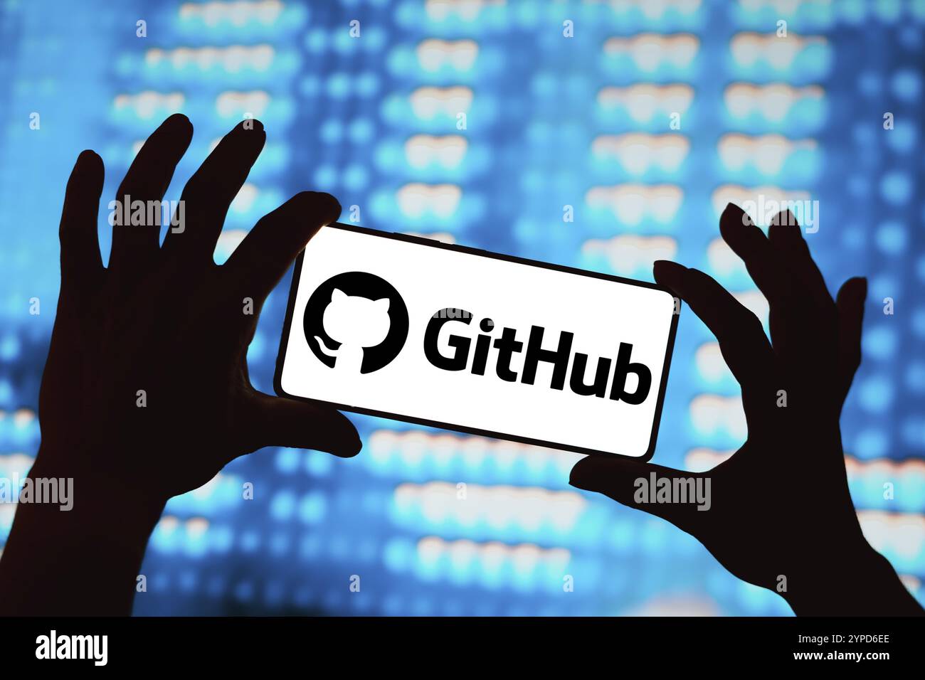 März 2024, Brasilien. In dieser Abbildung wird das GitHub-Logo auf einem Smartphone-Bildschirm angezeigt Stockfoto