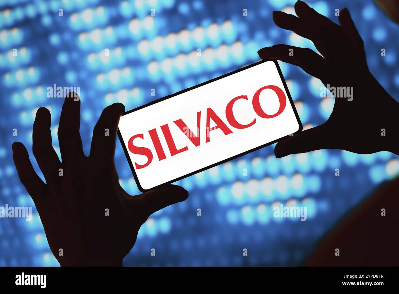 Mai 2024, Brasilien. In dieser Abbildung wird das Logo der Silvaco Group, Inc. Auf einem Smartphone-Bildschirm angezeigt Stockfoto