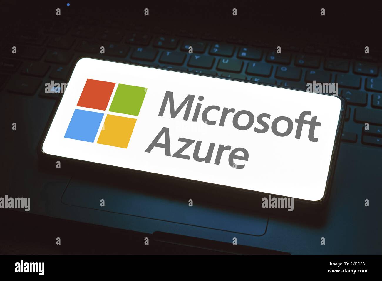 Mai 2024, Brasilien. In dieser Abbildung wird das Microsoft Azure Logo auf einem Smartphone-Bildschirm angezeigt Stockfoto