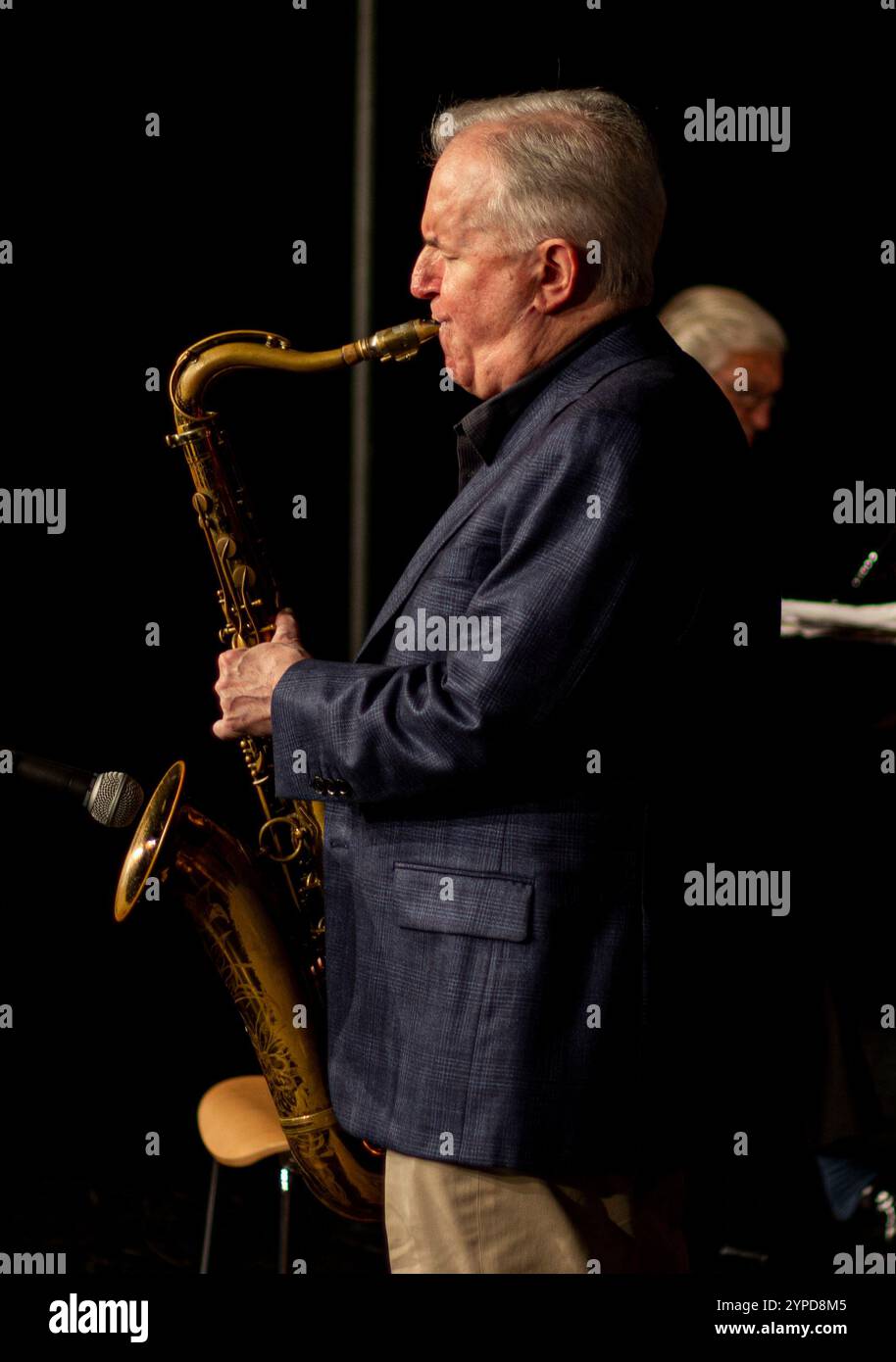 Scott Hamilton im Herts Jazz Club Stockfoto