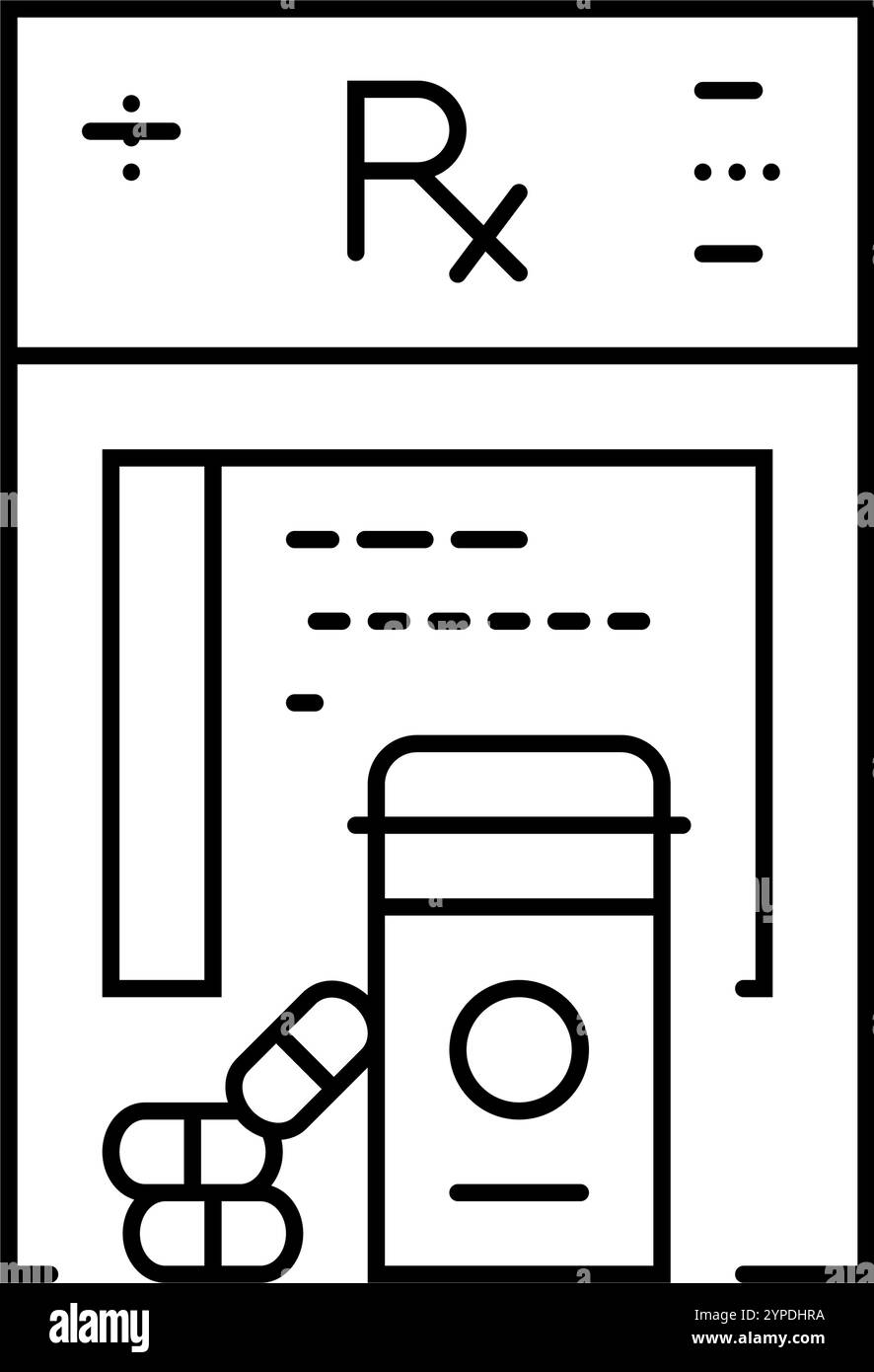 Verschreibungspflichtige Arzneimittel Arzneimittel Linie Symbol Vektor Illustration Stock Vektor Verschreibungspflichtige Arzneimittel Arzneimittel Linie Symbol Vektor Illustration Stock Vektor