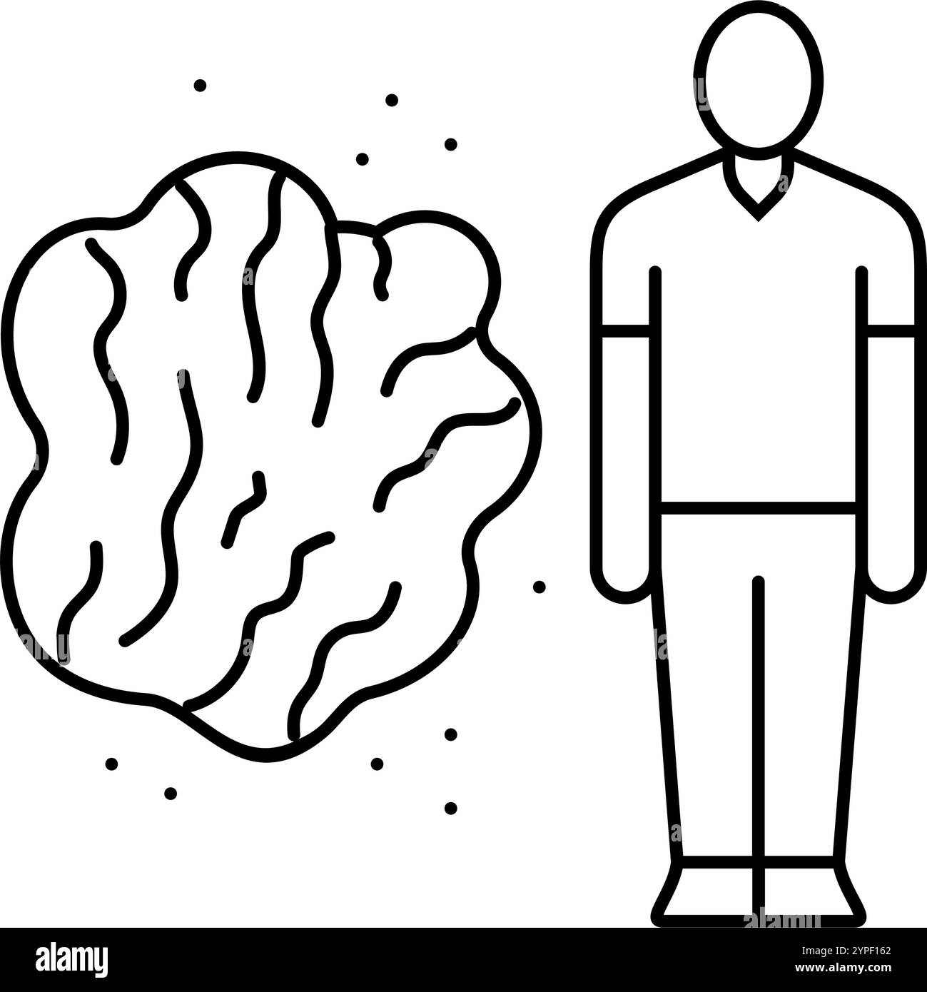 Sexuell übertragene Infektionen Linie Symbol Vektor Illustration Stock Vektor