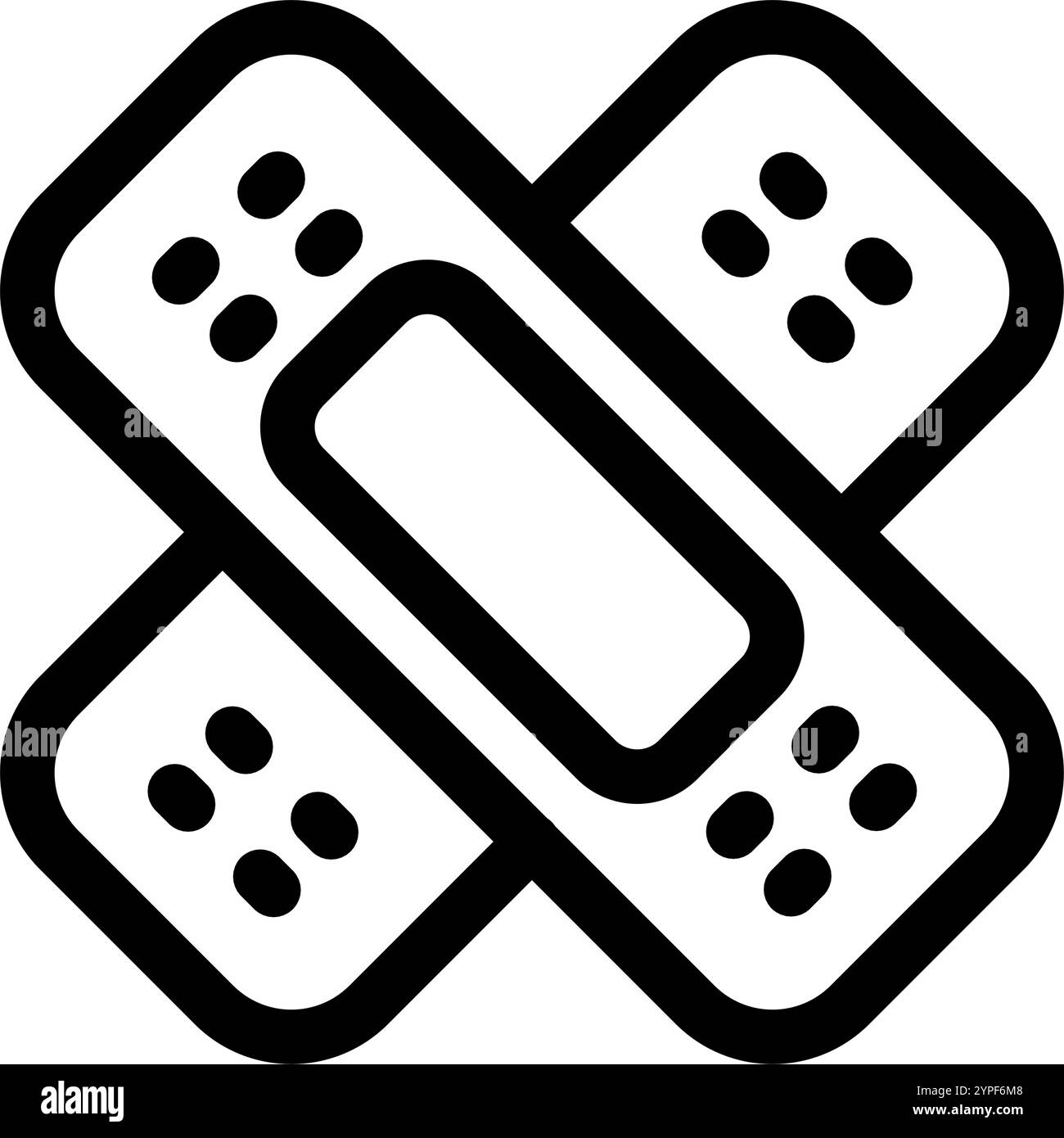 Symbol für Wundputz - erste-Hilfe-Wundputzvektor-Illustration Stock Vektor