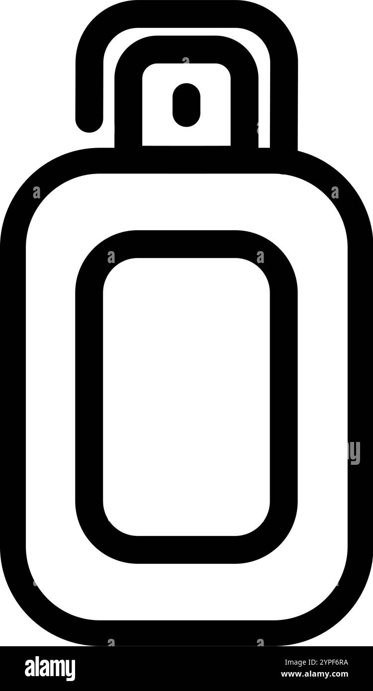 Symbol für Gelspray - Gelspray zur Vermeidung von Sonnenverbrennungen Vektorillustration Stock Vektor