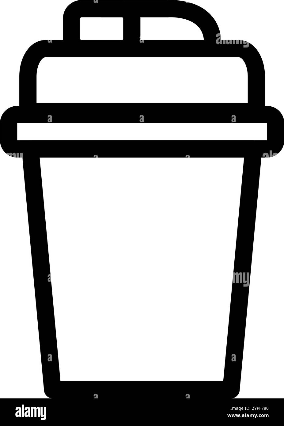 Fitness-Shaker zum Mischen von Nahrungsergänzungsmitteln und Proteinpulver – flaches Symbol Stock Vektor