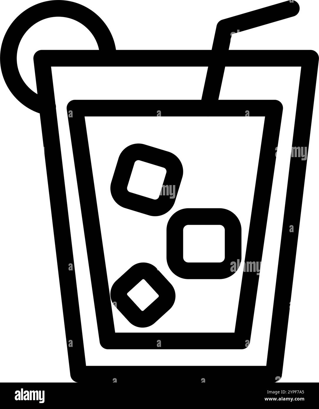 Fitness eiskaltes Erfrischungsgetränk – flaches Symbol Stock Vektor