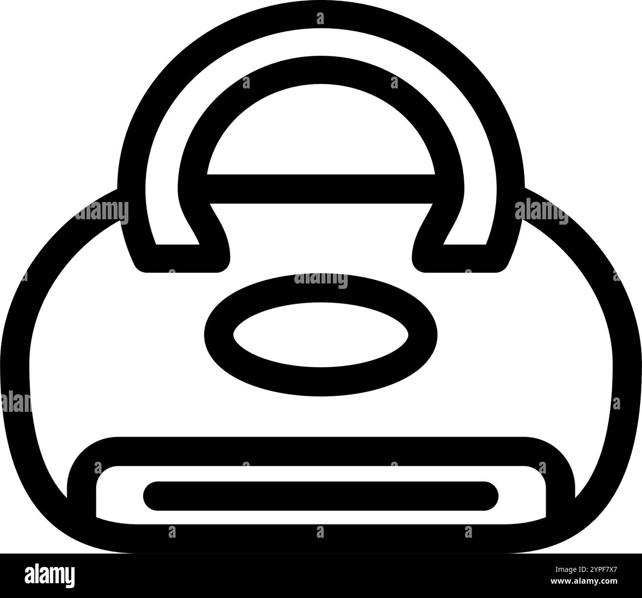 Fitnesstasche – flaches Symbol Stock Vektor