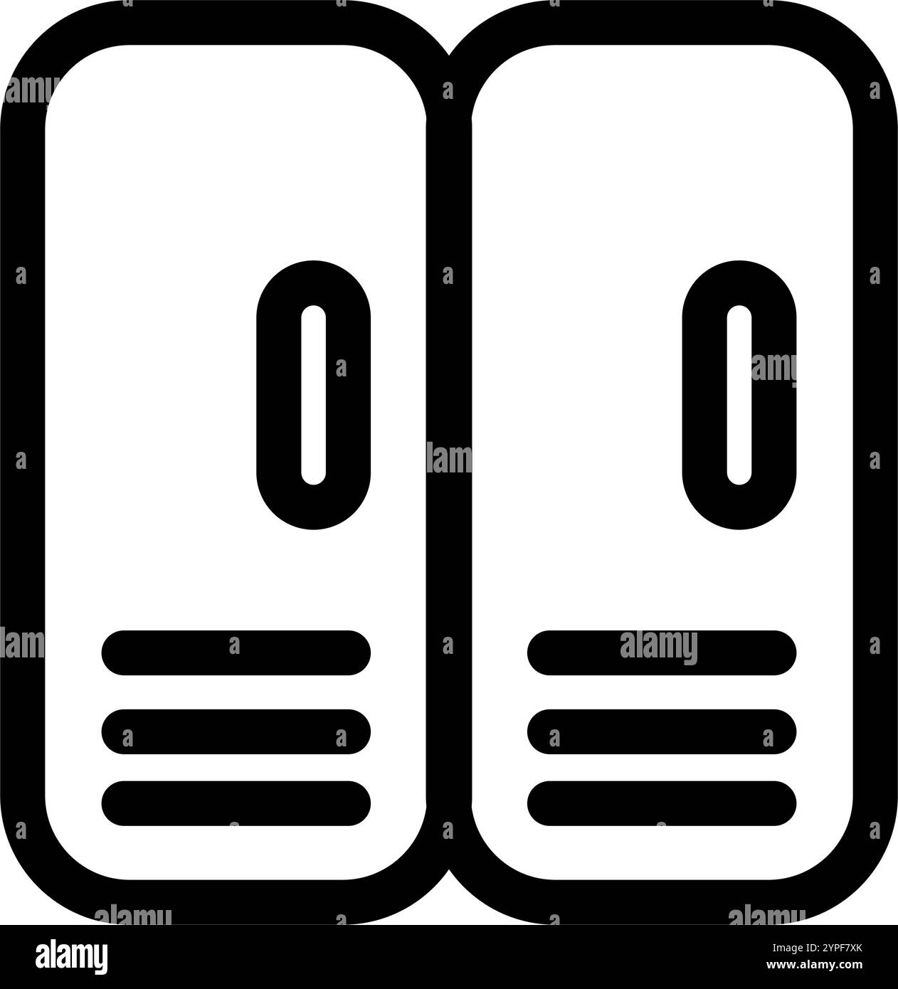 Fitness-Studio Umkleideraum - flaches Symbol Stock Vektor