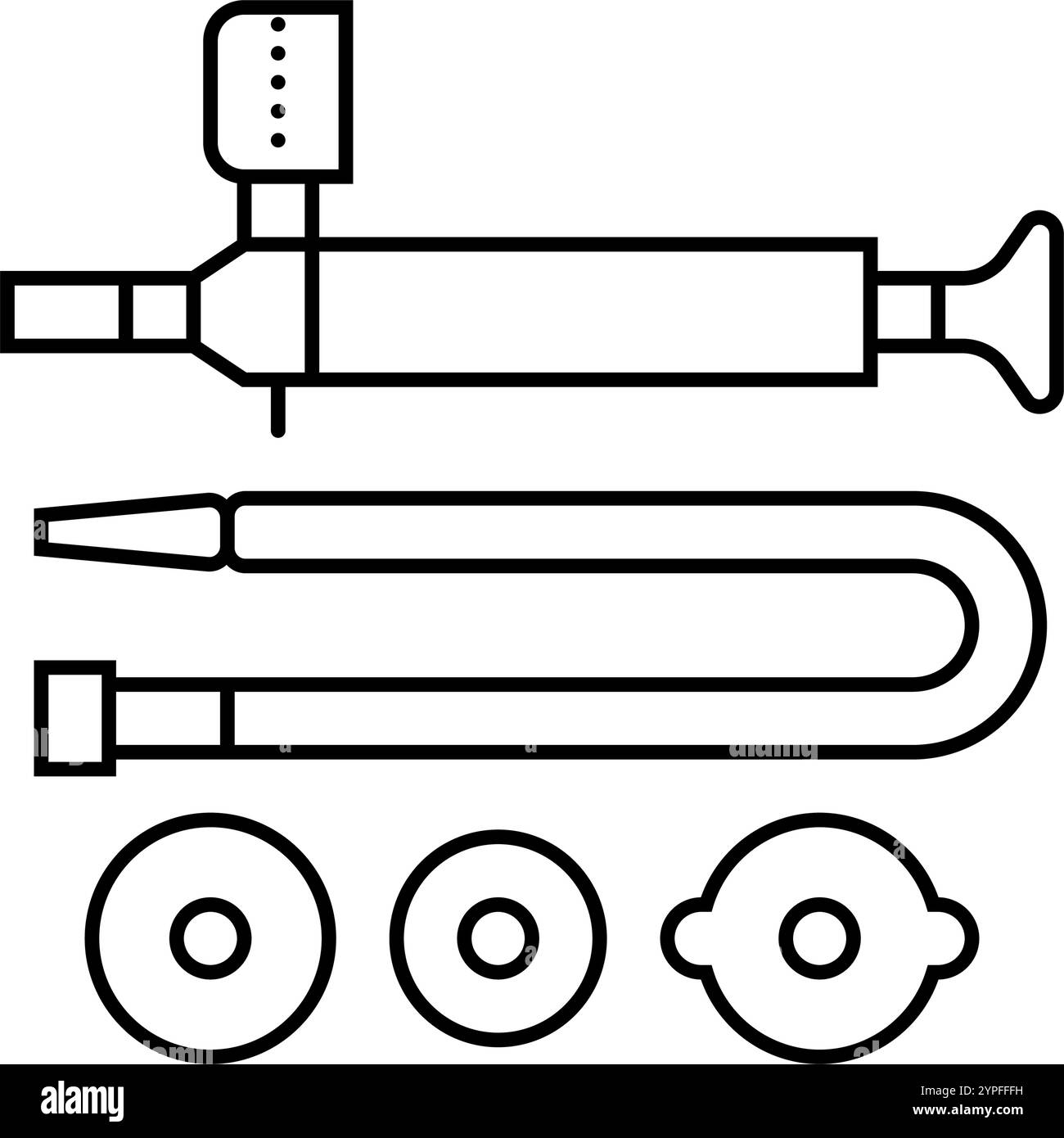 Zündkerzenschlüssel Autoreparaturlinie Symbol Vektorillustration Stock Vektor