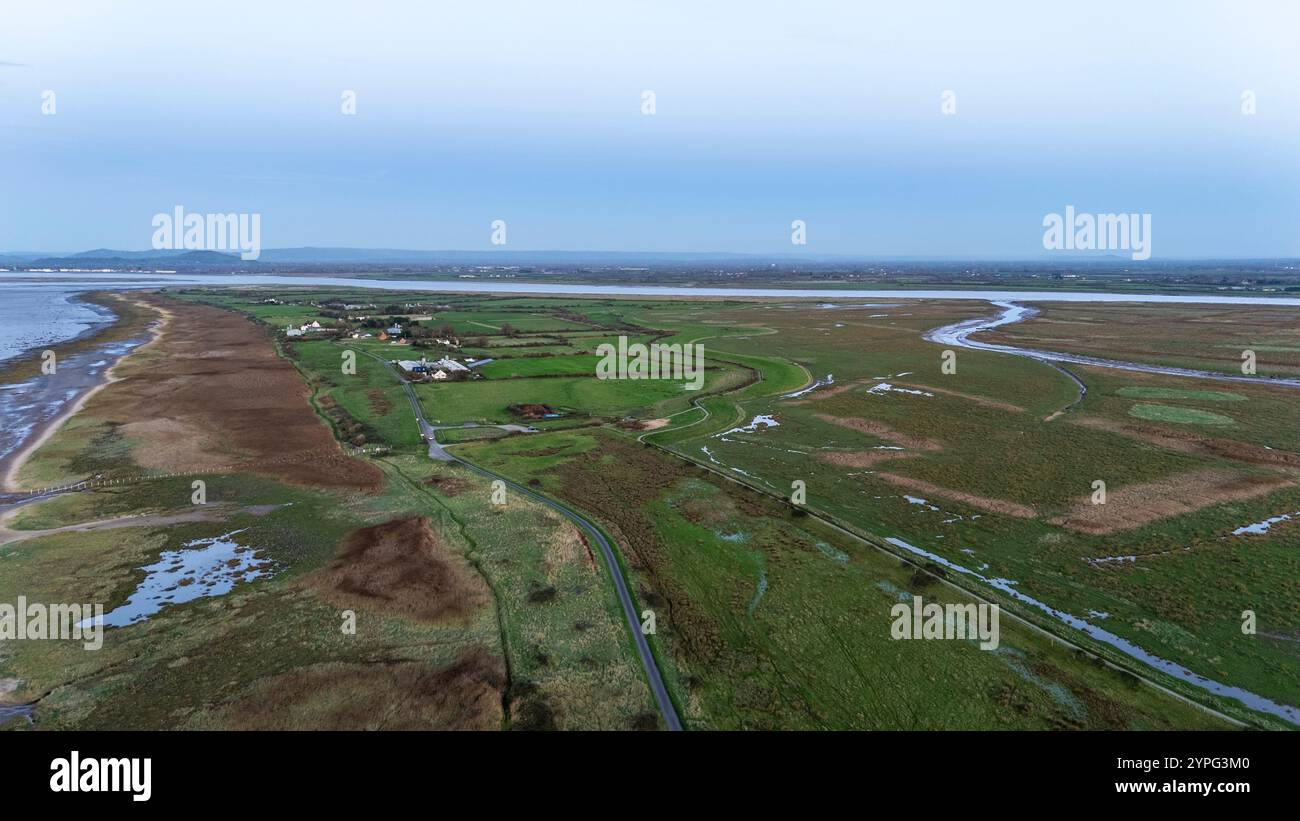 Stert Point und die Steart Marshes, Somerset. UK Stockfoto