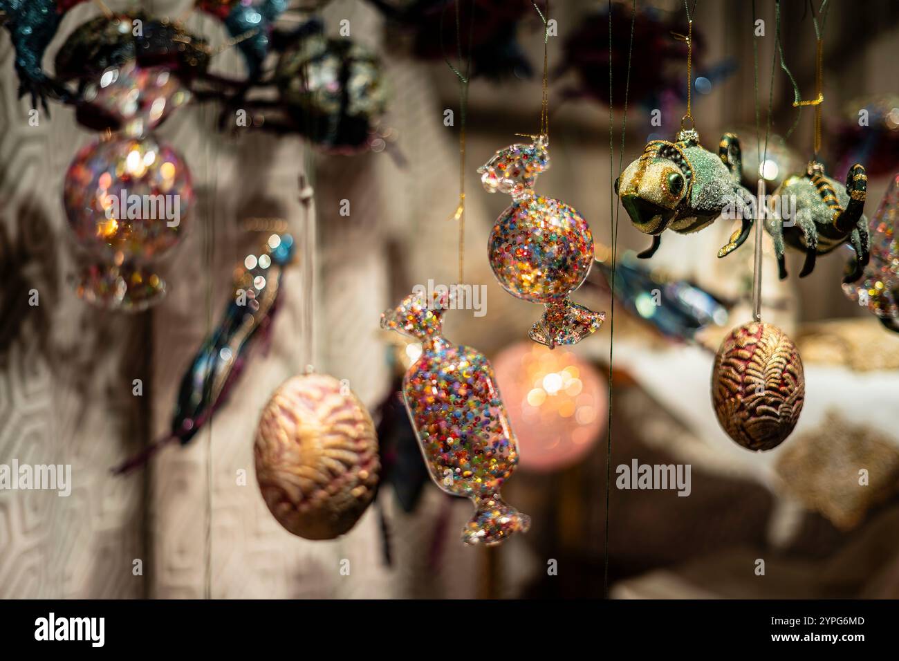 Wiener Wahrzeichen zu Weihnachten Stockfoto