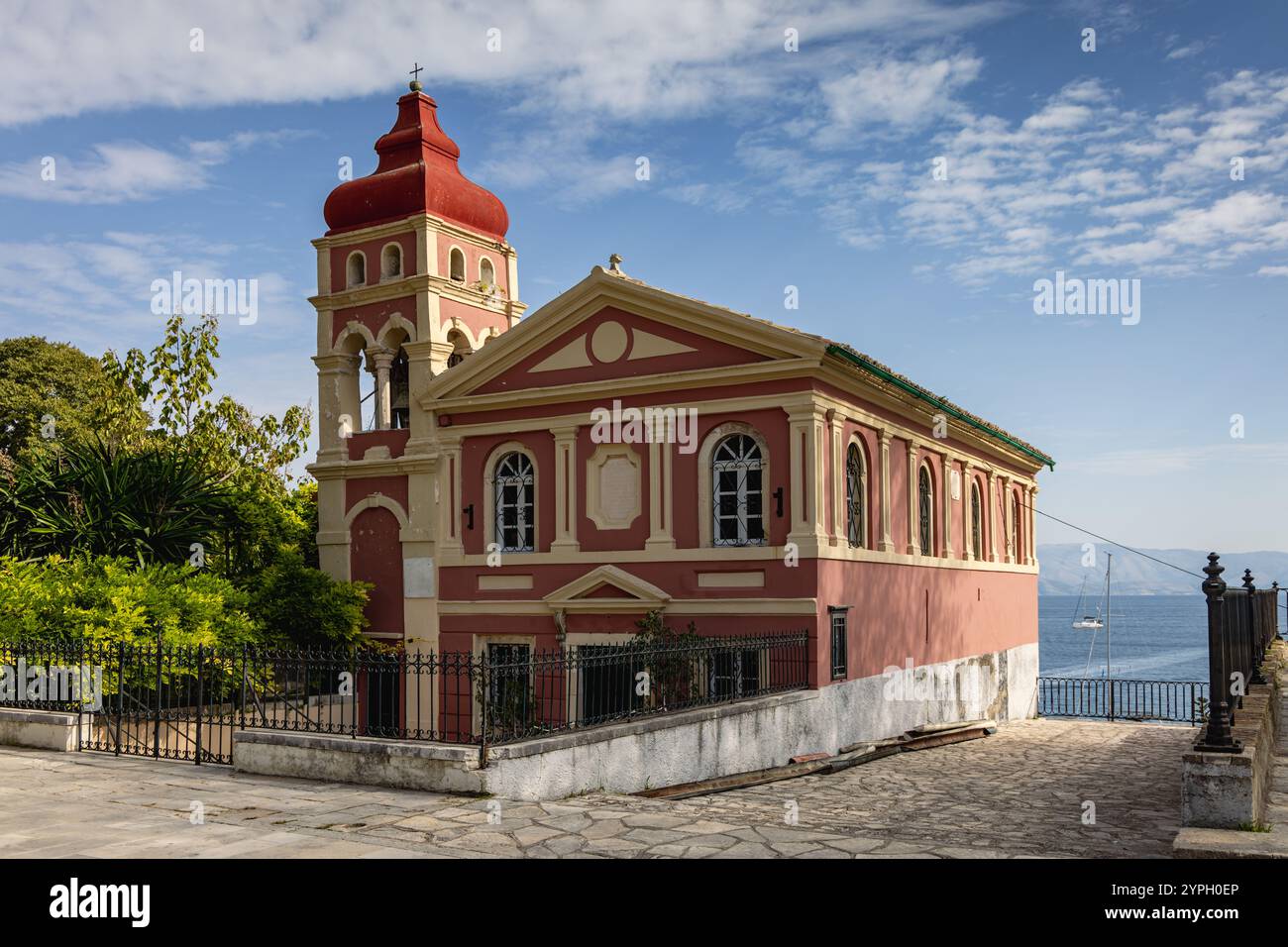 Heilige Kirche der Jungfrau Maria Mandrakina in Korfu-Stadt, Griechenland Stockfoto