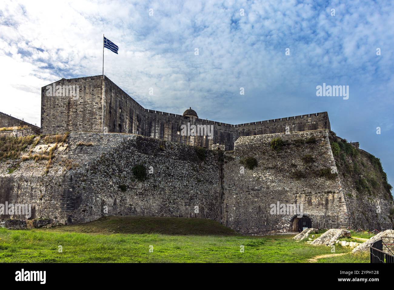 Die neue venezianische Festung in der Stadt Kerkyra auf der Insel Korfu in Griechenland Stockfoto