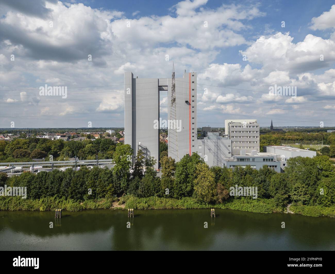 Roland Mills United betreibt Mehl- und Maismühlen an vier Standorten in Deutschland, unter anderem in Recklinghausen. Über eine Million Tonnen Whea Stockfoto