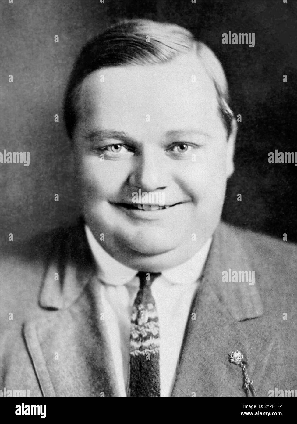 Roscoe „Fatty“ Arbuckle, Roscoe Conkling „Fatty“ Arbuckle (1887–1933) US-amerikanischer Stummfilmdarsteller, Regisseur und Drehbuchautor. Stockfoto