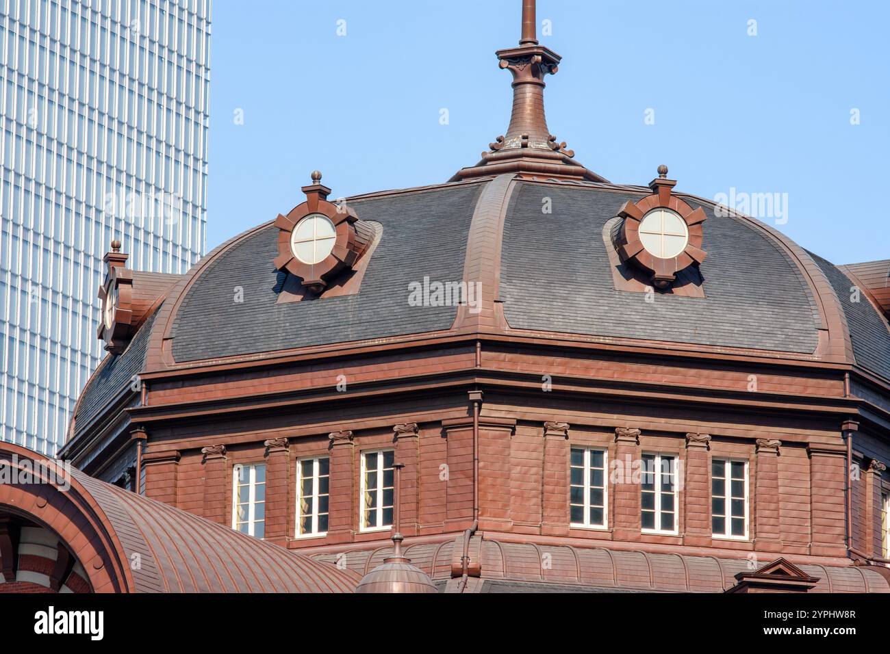 Kuppel des Bahnhofsgebäudes von Tokio, Hauptbahnterminal in Tokio, Hauptstadt von Japan Stockfoto