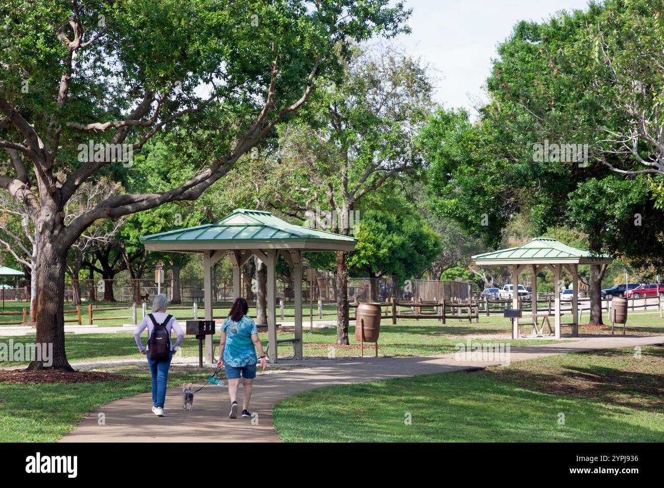 Lake Ida Dog Park in Delray Beach, Palm Beach County, Florida. Stockfoto