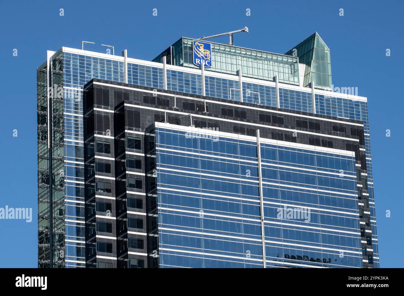 RBC-Gebäude an der Wellington Street West in der Innenstadt von Toronto, Ontario, Kanada Stockfoto