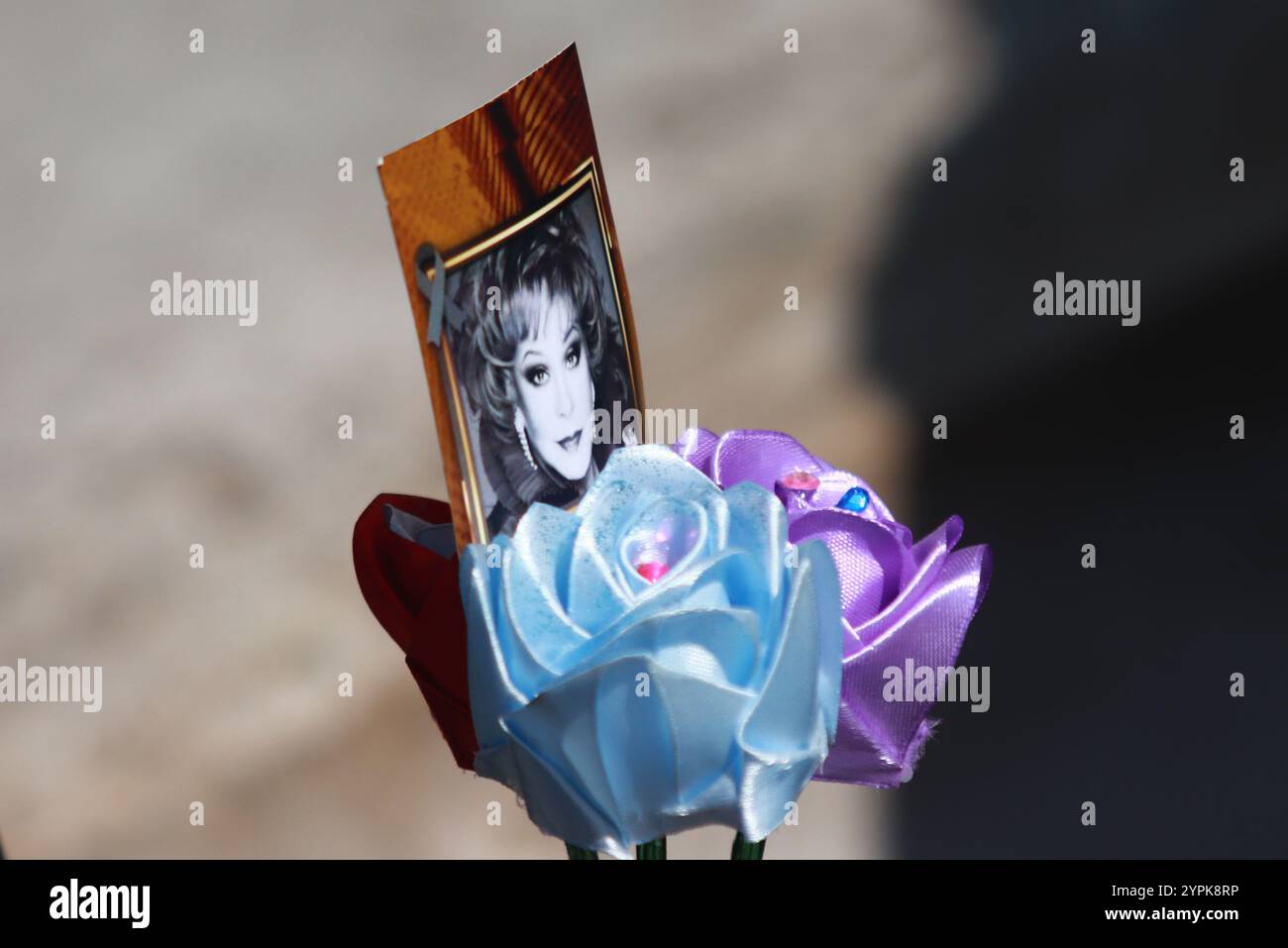 Mexiko-Stadt, Mexiko. November 2024 30. Hunderte von Anhängern und Fans der Diva des Goldenen Kinozeitalters von Mexiko, Silvia Pinal, nehmen an der posthumen Hommage im Palacio de Bellas Artes Teil. Die mexikanische Schauspielerin Silvia Pinal stirbt im Alter von 93 Jahren an einer Harnwegsinfektion am 30. November 2024 in Mexiko-Stadt. (Foto: Carlos Santiago/Eyepix Group) (Foto: Eyepix/NurPhoto) Credit: NurPhoto SRL/Alamy Live News Stockfoto