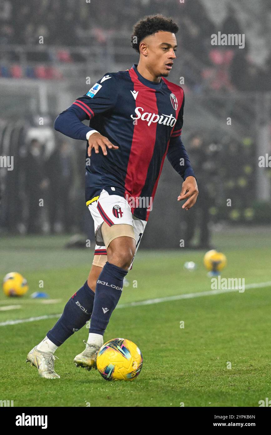Dan Ndoye (Bologna FC) im Spiel beim Spiel Bologna FC gegen Venezia FC, italienische Fußball Serie A in Bologna, Italien, November 30 2024 Stockfoto